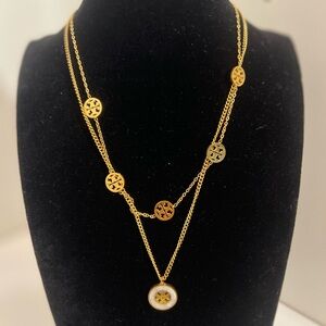 Brand new stainless steel Tory Burch necklace women’s 1 piece